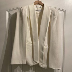 New York & Co Off White Cape Blazer